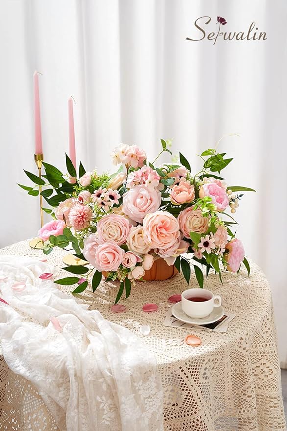 Serwalin Artificial Flowers Home Cake Decorations