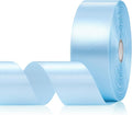 Baby Blue Satin Ribbon 1-1/2 Inch 60 Yards, Light Blue Polyester Fabric Ribbons for Gift Wrapping, Baby Shower, Crafts, Floral Arrangement, Baby Bridal Shower
