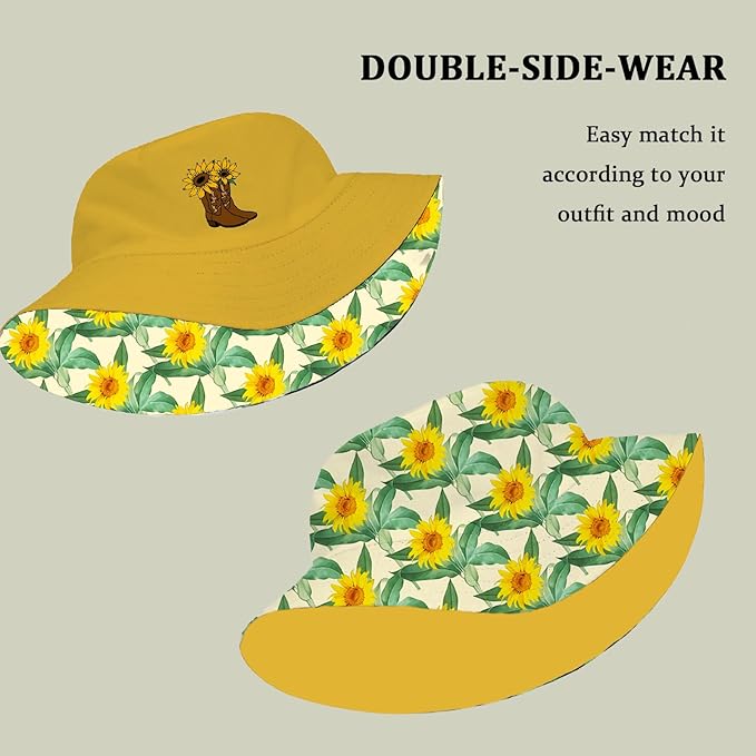 Bucket Hat Unisex for Men Women Funny Fashion Fishing Hat Cute Fisherman Cap