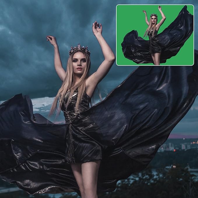 GFCC Green Screen - 10FTX20FT Green Screen Backdrop Photo Backdrop for Photoshoot Background for Photography Screen Video Recording Picture Background