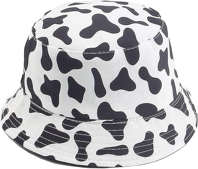 Mashiaoyi Unisex Print Double-Side-Wear Reversible Bucket Hat