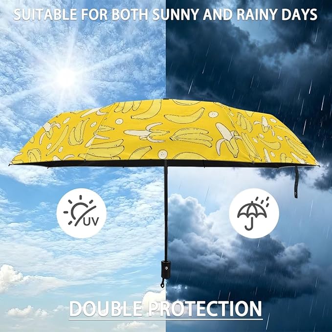 Umbrellas for Rain Lightweight Travel Umbrella 42" Canopy UV Protection Sun Umbrella Windproof Compact Umbrellas
