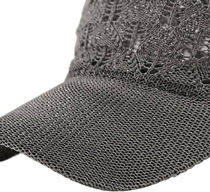 FASHIXD Knit Mesh Baseball Cap for Women - Breathable Summer Trucker Hat