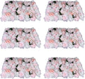 6Pcs 15.75"x 23.62x 0.79" Artificial Flower Wall Panels,Flower Wall Mat Silk Flower Panels for Outdoor Garden Backyard Fence Fence Privacy Screen and Indoor Wall Decor (6Pcs White+Pink)