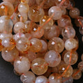 12MM 32PCS Natural Stone Citrine A Grade Quartz Crystal Loose Beads for Jewelry Making DIY Bracelet Necklace 1 Strand 15’’