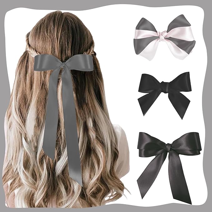 150 Yards Black Satin Ribbon 1-1/2 Inch 6 Rolls Assortment Ribbons for Crafts Gift Wrapping Flower Bouquet Wedding Invitations Birthday Party Festival Decoration Hair Bows
