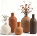 Small Ceramic Vase Set of 5 Modern Home Decor Handmade Pottery Vase for Home TV Stand Living Room Fireplace Farmhouse Bathroom Entry Table Dining Table Decor