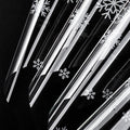 LeZakaa 20 Sheets Flower Wrapping Paper, White Snowflake Print, Waterproof Transparent Floral Bouquet Paper for Gift Baskets Bouquets, DIY Crafts, for Christmas, Winter Holiday, Valentines, Birthday