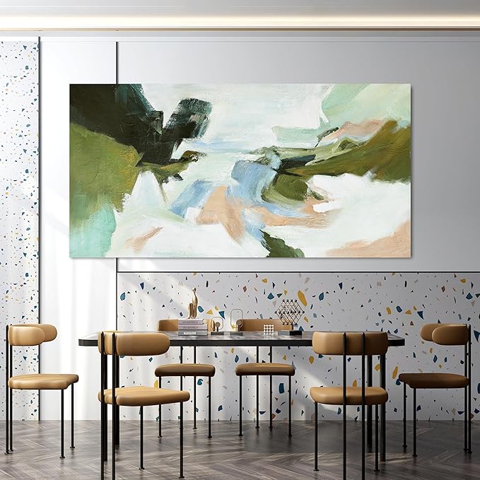 Suconvng Large Abstract Wall Art Colorful Wall Art Living Room Canvas Art Wall Decor Office Abstract Wall Decor Multicolor For Bedroom Kitchen Home Artwork 29x58 Inch