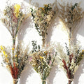 6 Pack Boho Dried Flowers Bouquet Large Size 15-17 Inch Wedding Handmade Dry Flowers Bundles for Vase Craft DIY Photo Boutonniere for Floral Plant for Bridesmaid Gift Birthday Decor (Classic)