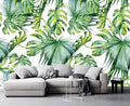Cliouar-Wall Mural Wallpaper for Bedroom Living Room 3D Mural Monstera Tropical Plant Green Plant Banana Leaf Palm Leaf 158" x 110"(Not Self-Adhesive)