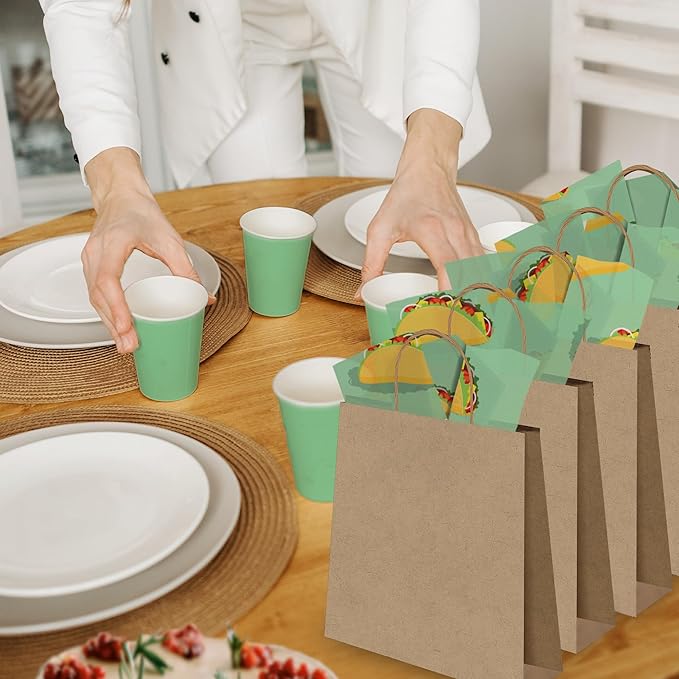 Pro Supply Global Taco Printed Tissue Paper for Gift Bags or Boxes and Wrapping - Food Designed Bulk Decorative Art Tissue Paper for Packaging and Gifting | 24 Sheets 20" x 30"