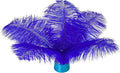 Piokio 20 pcs Blue Ostrich Feathers Plumes 6-8 inch(15-20 cm) Bulk for DIY Clothes, Feather Pens, Dream Catcher, Gatsby Decorations