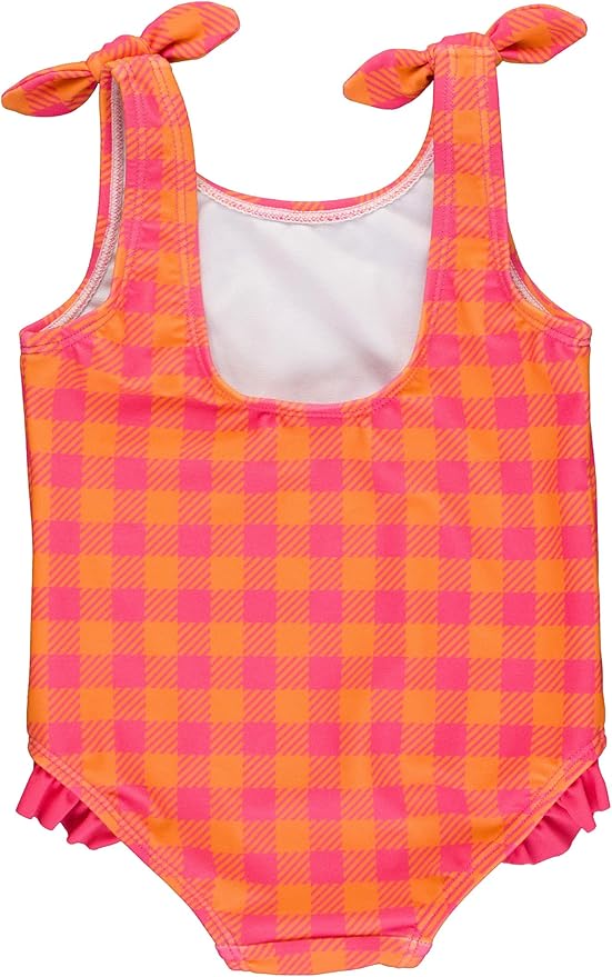 RuffleButts® Baby/Toddler Girls Ruffle Strap One Piece Swimsuit w/UPF 50+ Sun Protection