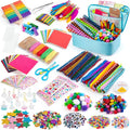 Sundaymot Arts and Crafts Supplies for Kids, 2000+Pcs DIY Craft Kits, Ages 6-10, Educational Preschool and Homeschooling Arts Programs, Children Craft Kits, Christmas Gifts for Boys and Girls.