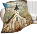 Christian Church Blanket Religious Gifts for Women Men Christian Throw Blanket for Kids Adults Soft Warm Cozy Fleece Blanket for Couch Sofa Bed 50"x60"