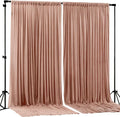 Nude Blush Backdrop Curtains-Wrinkle-Free Polyester Photography Drapes Party Curtain Background for Baby Shower Wedding Decorations- 8 X10FT