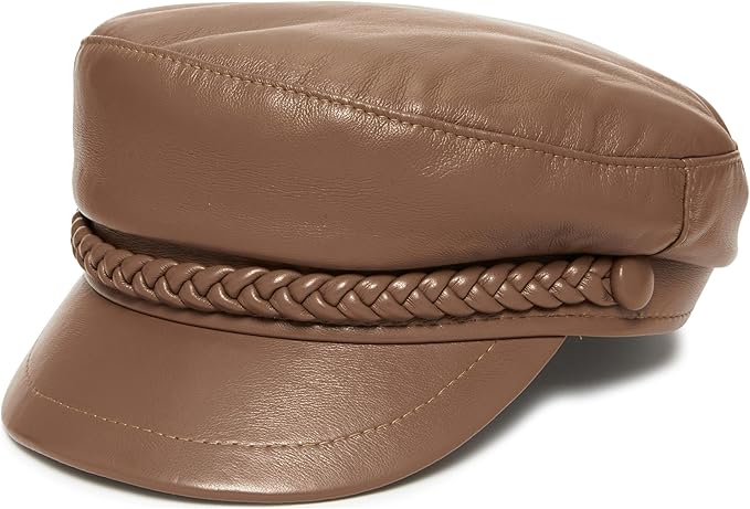 Funky Junque Newsboy Hat for Women – Trendy Greek Fisherman Cap, Classic Women's Baker Boy Newsies Hat, Ladies Fashion Caps