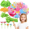 Kufanda DIY Fabric Flower Bouquets Toys Accessories Can Make 36 Flowers, DIY Arts & Crafts Toy Parts Christmas Gifts for Kids