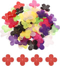 PATIKIL 1.8 Inch (4.5cm) Flowers Patch, 300Pcs Artificial Flowers Handmade Patches Silk Cloth Applique for Scrapbooking Wedding DIY Craft Supplies Card, Red