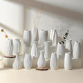 Set of 16 White Bud Vases for Flowers, Japandi Small Vases in Bulk for Centerpieces, Boho Mini Vases for Wedding Decorations, Living Room and Bedroom Decor, Arts and Crafts for Gifts