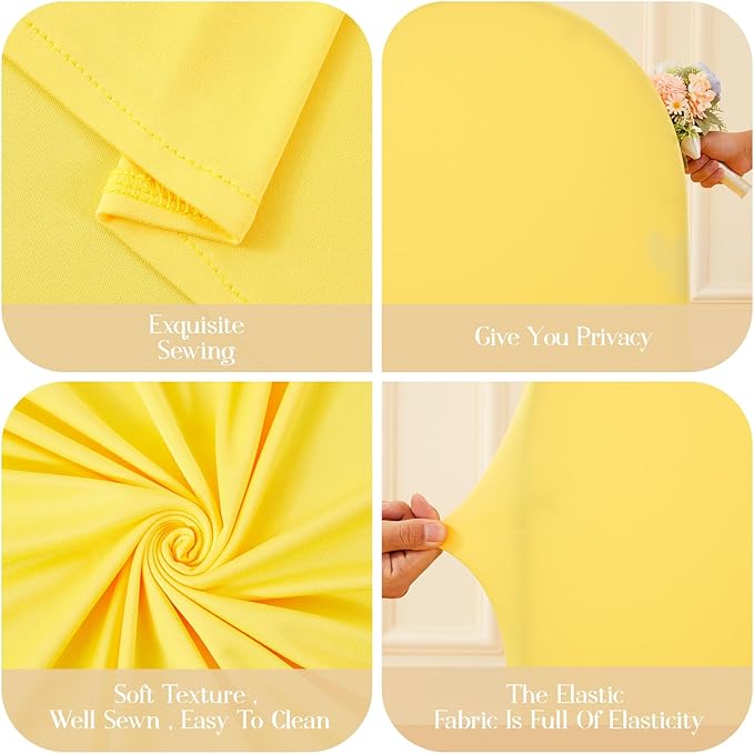 Rainbow Arch Backdrop Cover 6FT 5FT 4FT Stretchy Wedding Arch Covers Set of 3 Spandex Fitted Blue Yellow Red Fabric Backdrop Cover for Party Baby Shower Birthday Decoration
