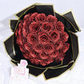 Waipfaru Glitter Roses Bouquet, DIY Fake Flowers Bouquet, Birthday Gifts for Women Mom, 36 Pcs Red Rose for Grandma Wife Girlfriend Valentines, Mothers Day, Anniversary, Graduation