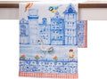 Maison d'Hermine Table runner 100% Cotton Double Layer Table Runners 72 inches long Decorative for Home Kitchen Dining Party Baby Shower Wedding Bridal Shower SpringSummer(Amsterdam Canals,14.50"x72")