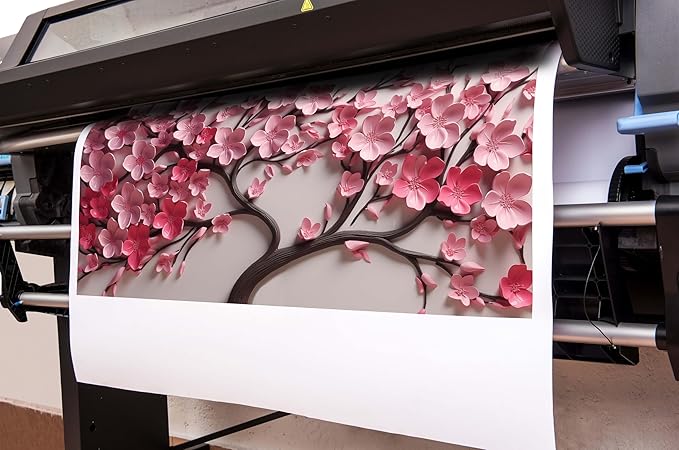 Pink Flower Wall Art for Bedroom Women Tree Prints Wall Art for Living Room Large Artwork for Wall Office Size 29 x 58 Inch