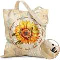 Aesthetic Tote Bag for Women- with Magnetic Buckle and Zipper Inner Pocket Cloth Cotton Canvas Tote Bags