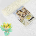 FOIMAS Flower Bouquet Wrapping Paper Roll,19.6" x 5 yrs Mesh Bouquet Wrapping Paper for Presents Flower Packaging Hand Decor,Milky White