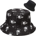 Malaxlx Unisex Bucket Hat Beach Sun Hat Aesthetic Fishing Hat for Men Women Teens, Reversible Double-Side-Wear