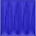 Royal Blue Backdrop Curtains 10 Panels - Wrinkle-Free Polyester Photography Drapes for Baby Shower & Birthday Party - 40 X 10FT