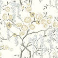 Orainege Peel and Stick Wallpaper Vintage Floral Contact Paper 17.7in ×118.1in Beige Floral Wallpaper Peel and Stick Removable Wall Paper for Bathroom Waterproof
