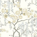 Orainege Peel and Stick Wallpaper Vintage Floral Contact Paper 17.7in ×196.8in Beige Floral Wallpaper Peel and Stick Removable Wall Paper for Bathroom Waterproof