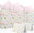 slapaflife Gift Bags Set of 2,Large 13" Gift Bag with Tissue Paper,Floral Gift bag Includes Matching Tissue Paper,Card and Envelope,Perfect For Presents of Any Special Occasion