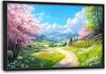 Mountain Trees Large Wall Art Framed Nature Scenery Wall Decor for Living Room Country Road Pictures Oversized Canvas Print Painting Modern Extra Large Framed Artwork for Bedroom Office 36"x24"