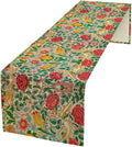 William Morris Original Design Red Rose Table Runner Vintage Floral Table Runner for Dining Table Decor 13 x 60 Inch