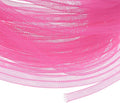 Mesh Tube Ribbon 25 Yards, 6mm Elastic Fabric Ribbons Mesh Tubing for Crafts/Gift Wrapping/Flower Bouquets/Wedding/Birthday/Holiday/Wreaths Christmas/Decoration[Pink]