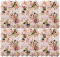 Pink Yellow Flower Wall Panels, Artificial Peony Rose Backdrop, 6Pcs 3D Silk Floral Panels for Wedding Decor, Party Background, Home Wall Decoration (40x60cm)