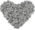 Mini Foam Rose Heads 500PCS Artificial Flower Silver Foam Fake Flower Bulk for DIY Crafts Wedding Bouquets Baby Shower Centerpieces Floral Arrangements Party Tables Home Decorations(Silver)