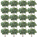300 Pcs Artificial Eucalyptus Stems Leaves Bulk 11.8 Inches Tall Silver Dollar Eucalyptus Fake Greenery Stems Faux Plant for Floral Arrangement Vase Gray Green Leaves Decor Wedding