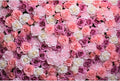 Pink Red Roses Backdrop Flowers Floral Wall Photography Background Baby Shower Wedding Birthday Party Banner Anniversary Decorations Girls Children Adults Portrait Video Studio Prop 9x6ft