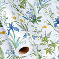 MAYPLUSS Floral Wrapping Paper Roll for Girl- 17 Inch X 16.5 Feet - Elegant Wild Flower Gift Wrap Paper for Bridal Shower, Wedding, Engagement, Birthdays