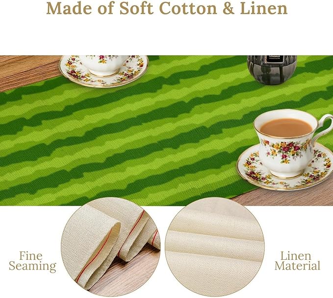 Watermelon Table Runner,Summer Fruit Tropical Birthday Party Decoration Dining Room Home Kitchen Table Decor 13 x 90Inches