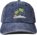 Hepandy Embroidered Palm Tree Hats
