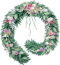 9FT Wedding Arch Flower Garland, Handmade Wedding Table Decorations,Head Table Floral Decor for Noble and Charming Wedding Ceremony