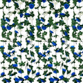 16Pcs 126Ft Royal Blue&White Rose Garland, Fake Rose Hanging Flowers, Artificial Flower Vine, Hanging Floral Vine Garland for Wedding, Wall Arch, Halloween, Christmas Garden Backdrop Decor