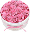 FIACO Gifts for Women Preserved Flowers in a Box-12 Forever Real Rose Flowers for Delivery Prime Birthday Gifts for Mom Grandma Wife Girlfriend Sister Fresh Flowers Eternal Rose