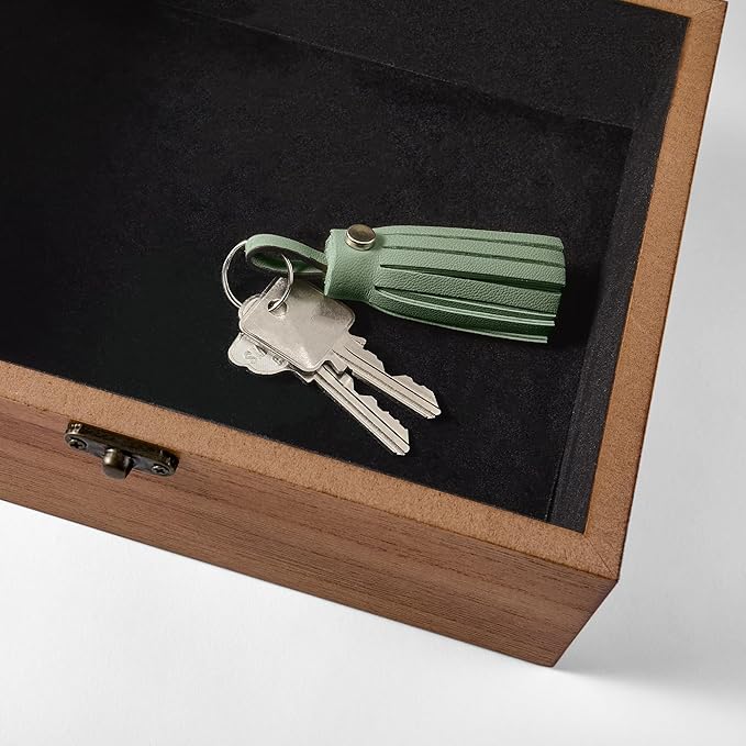 Let's Make Memories Personalized Wooden Keepsake Box With Hinged Lid - Wood Memento Box - Decorative Storage - Home Decor - For Couples, Wedding, Newlyweds - Upload Your Photo - Heart Initial